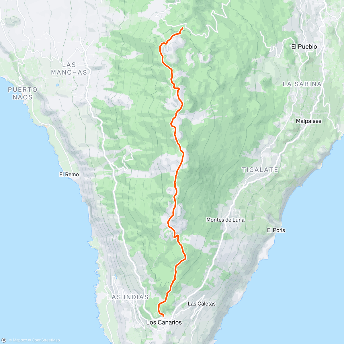 Map of the activity, Ruta de los Volcanes | this island is insane