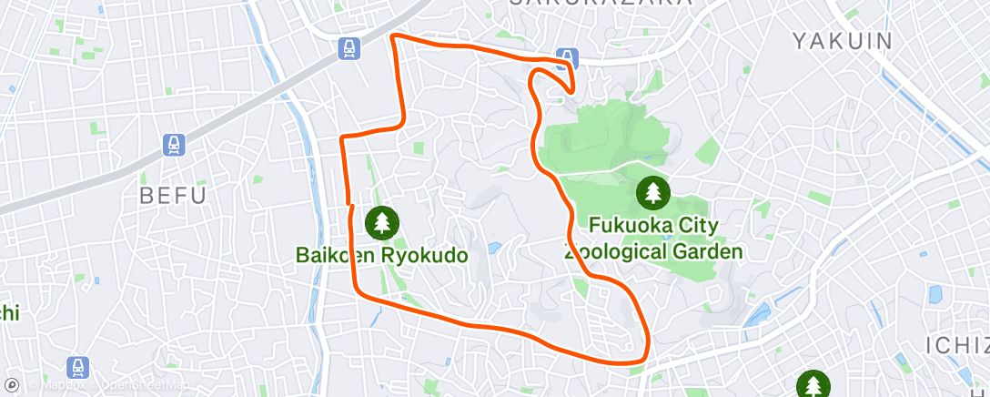 Map of the activity, Night Run🏃‍♂️, 20°C