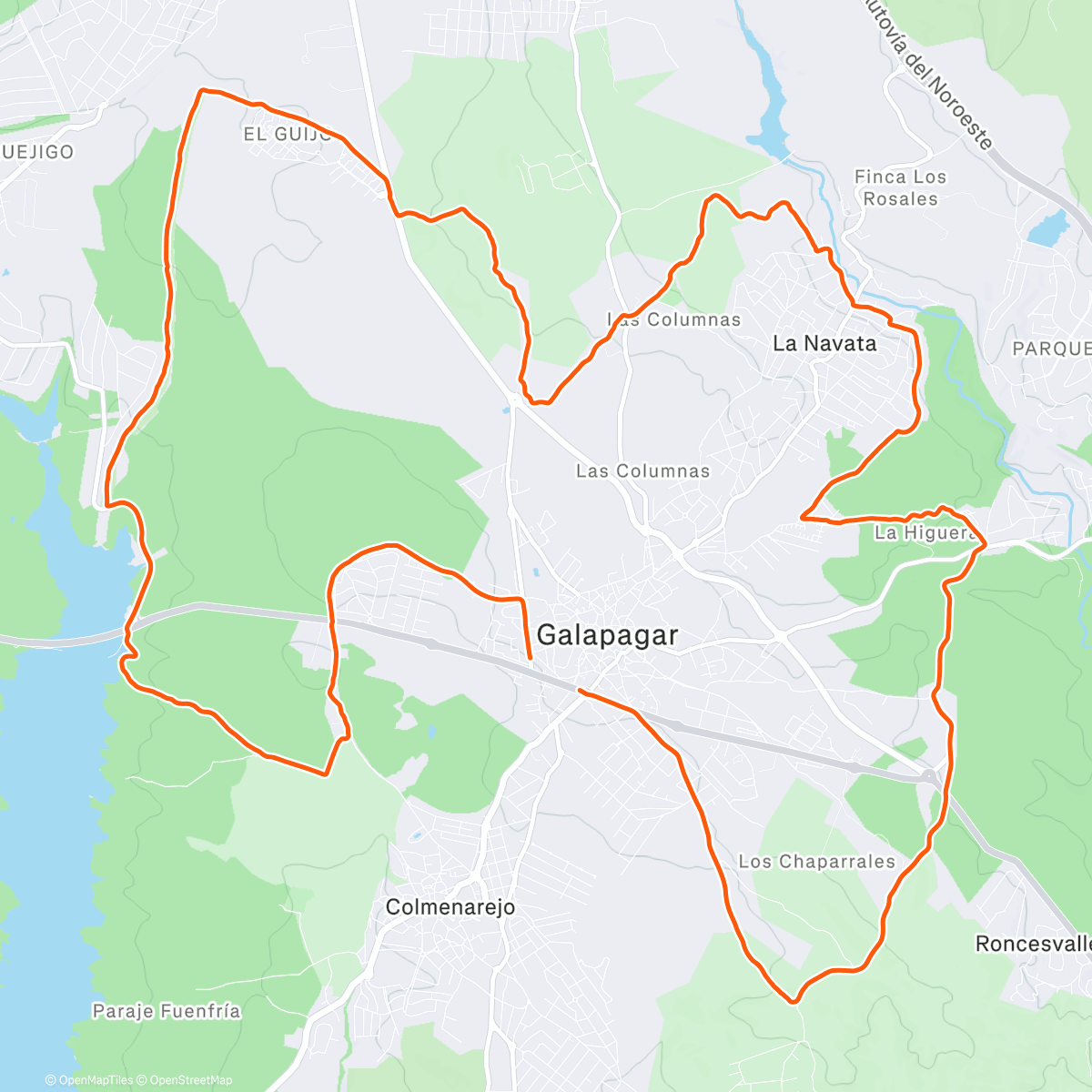 Map of the activity, Atardeciendo