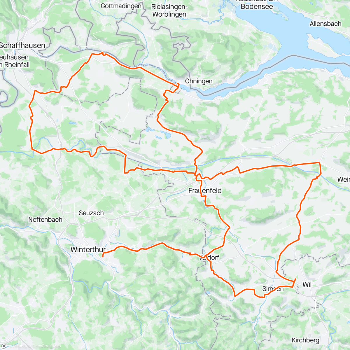 Map of the activity, Fahrt am Morgen