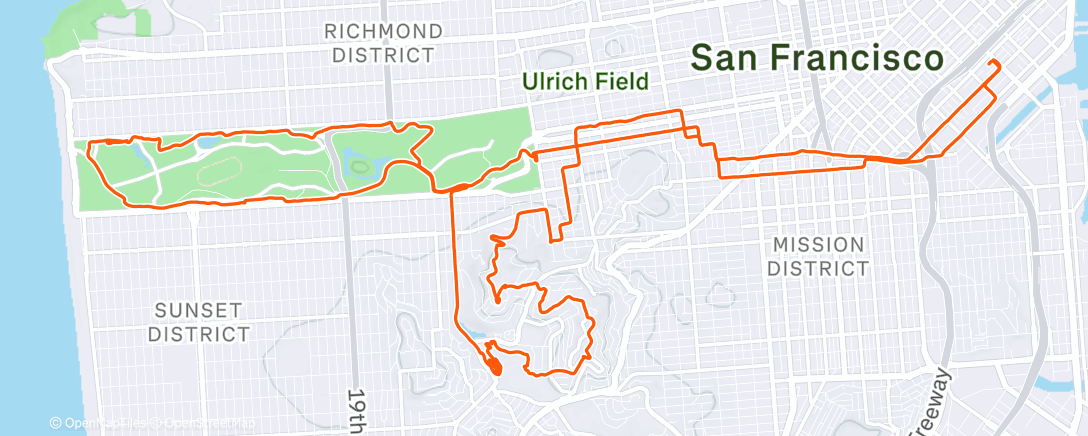 Map of the activity, Getting the shred in before the rain