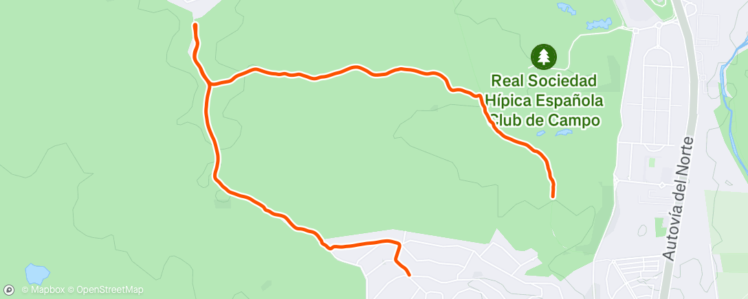 Map of the activity, Morning Run