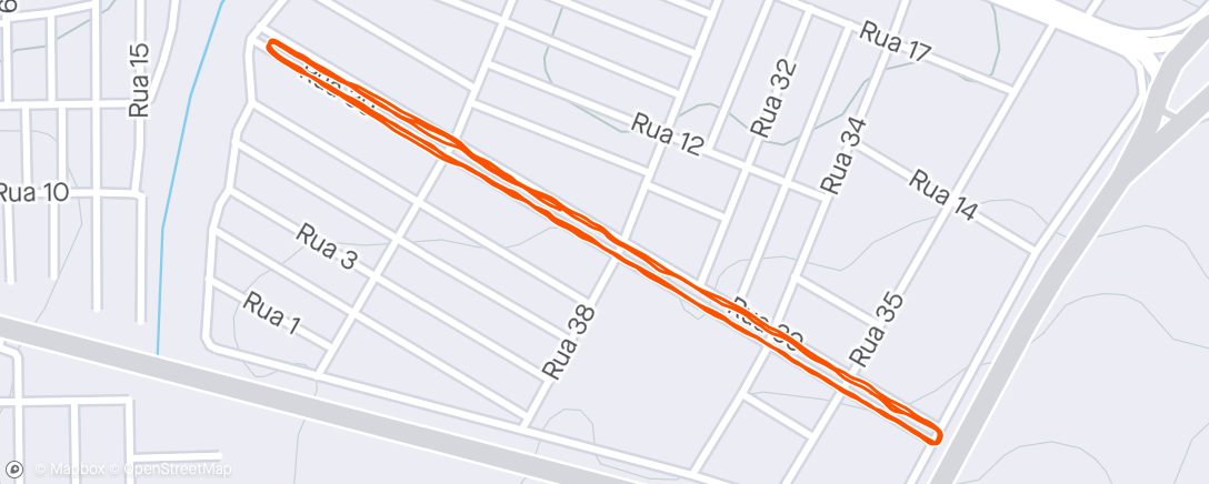 Map of the activity, Caminhada Jardim Olímpico 12/2024