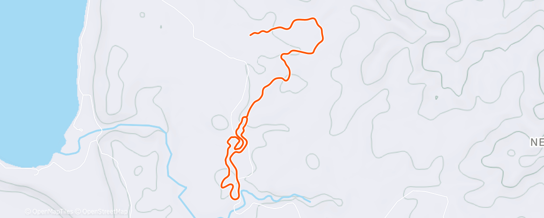 Map of the activity, Zwift