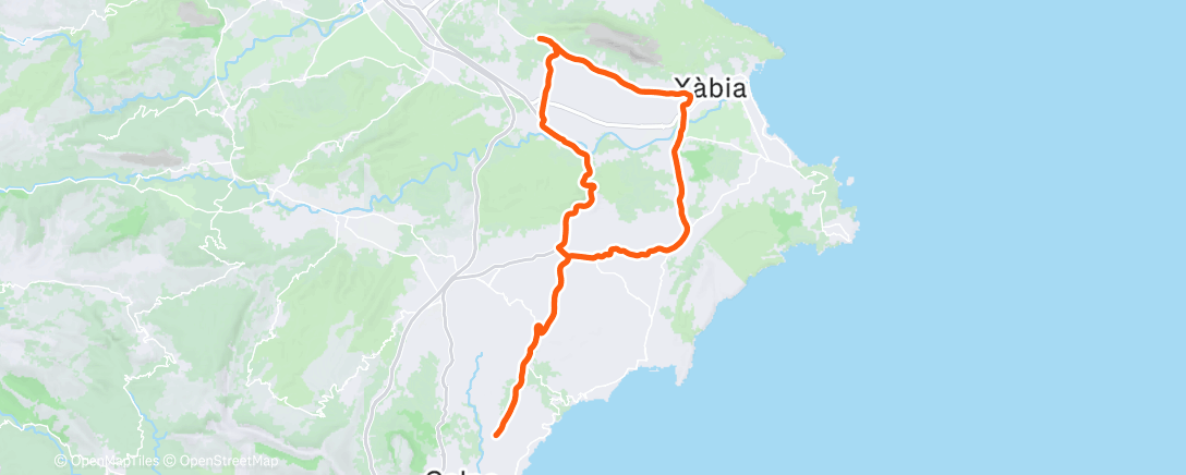 Map of the activity, Morning Ride