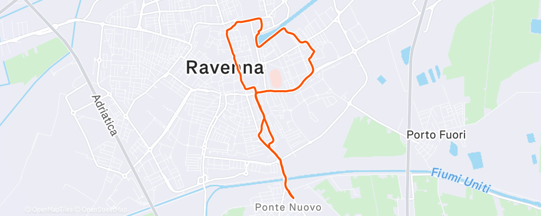 Map of the activity, Camminata pomeridiana