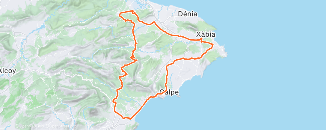 Map of the activity, Morning Ride