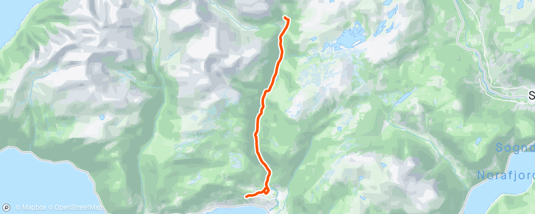 Map of the activity, Henjadalen        E-Bike Ride