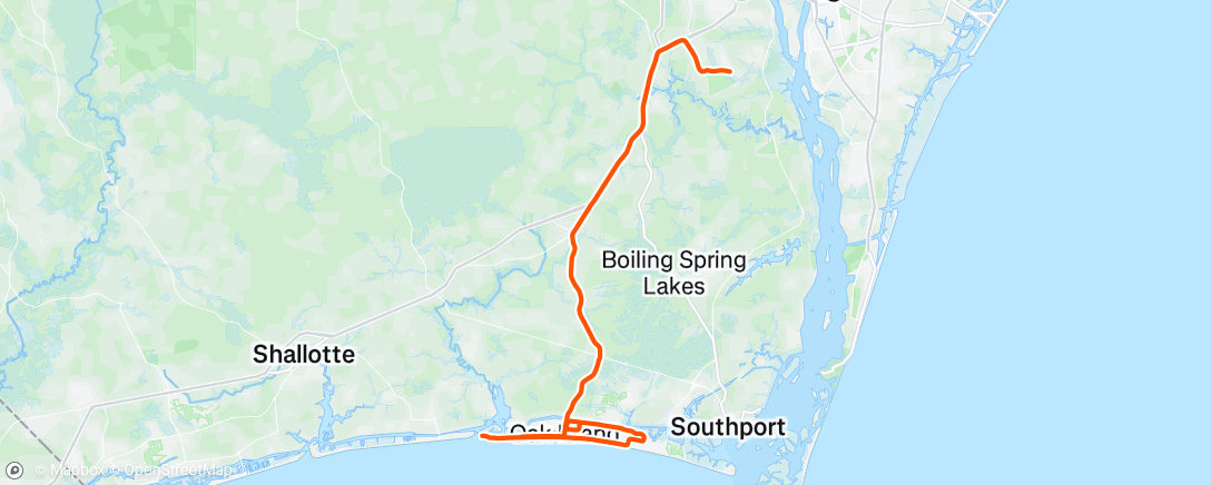 Map of the activity, Morning Ride