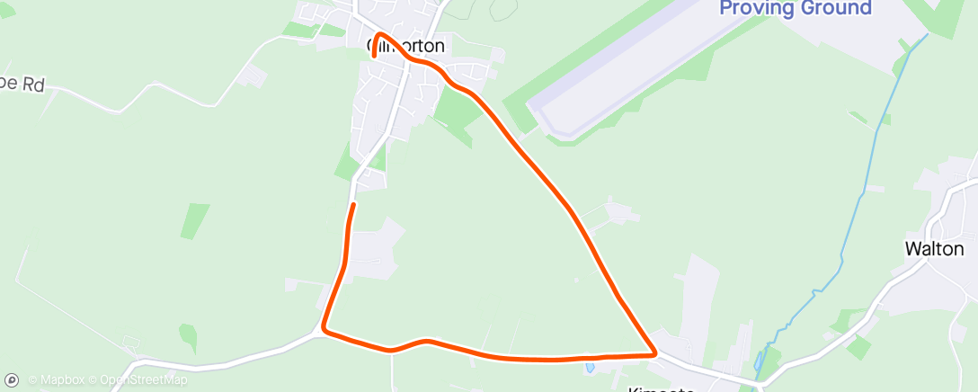 Map of the activity, C25k week 9 - run 2 with Leanne