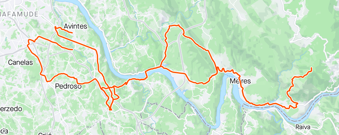 活动地图，Volta de bicicleta matinal