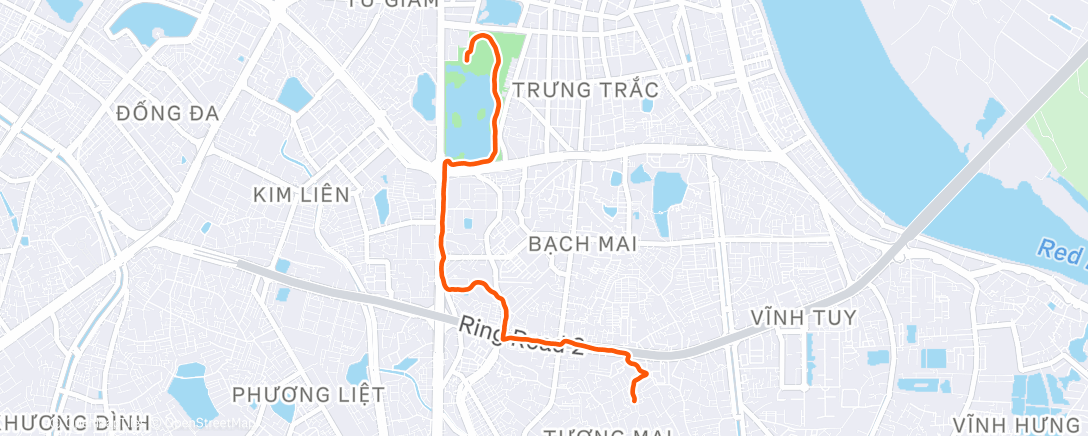 Карта физической активности (Evening Run)