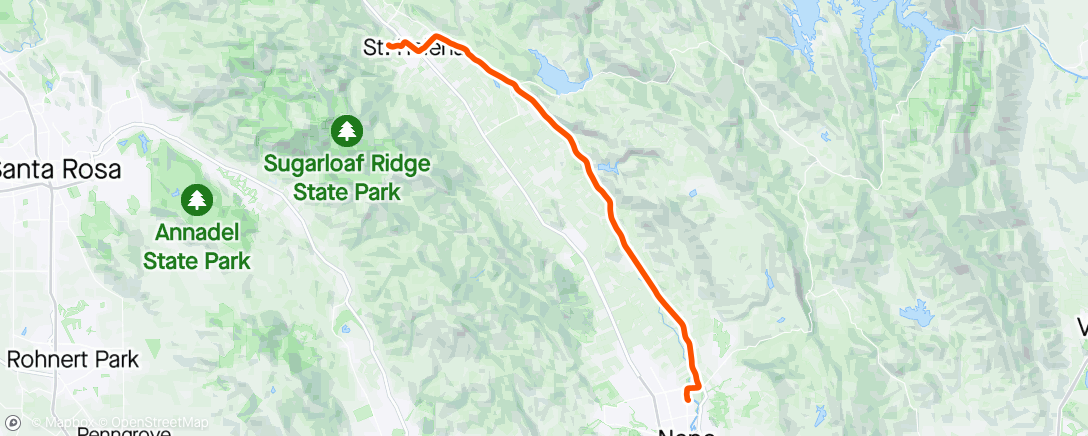 Map of the activity, Not my fastest commute, but the sun was out!