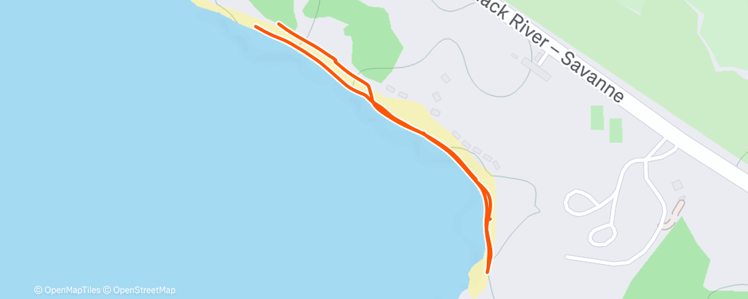 Map of the activity, Afternoon Walk