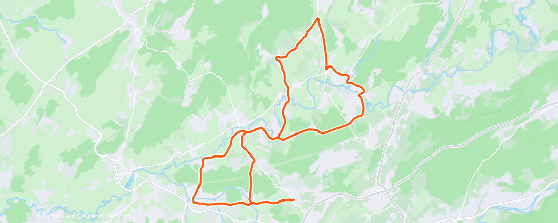 Карта физической активности (Sortie vélo dans l'après-midi)