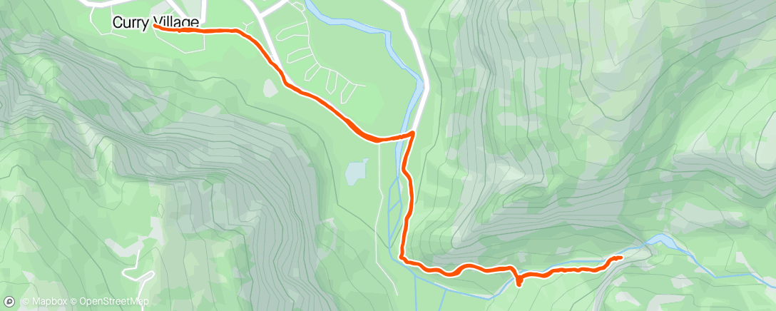 Map of the activity, Hike to Vernal Falls