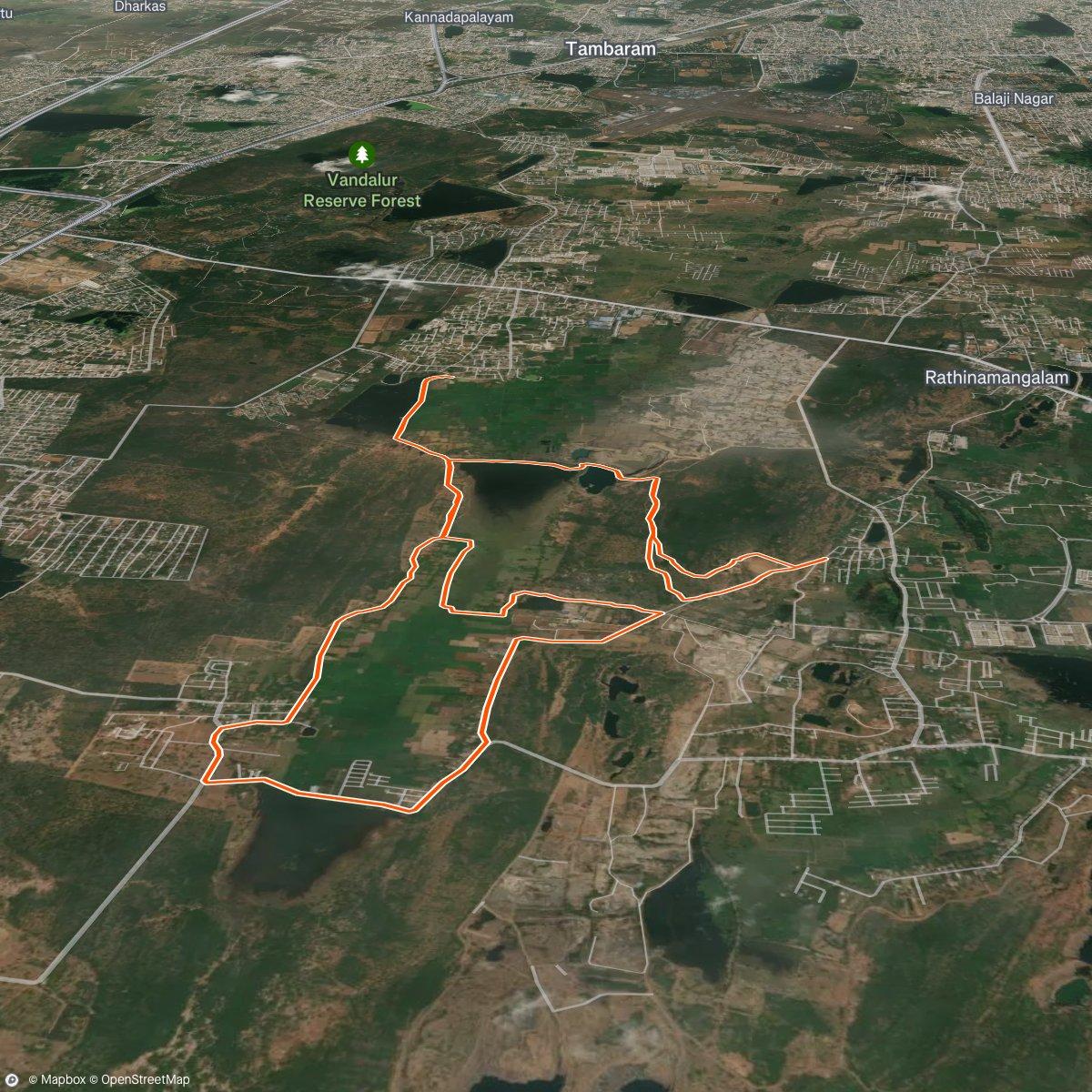Map of the activity, Chromepet Cheetah 10th Anniversary Trail Run