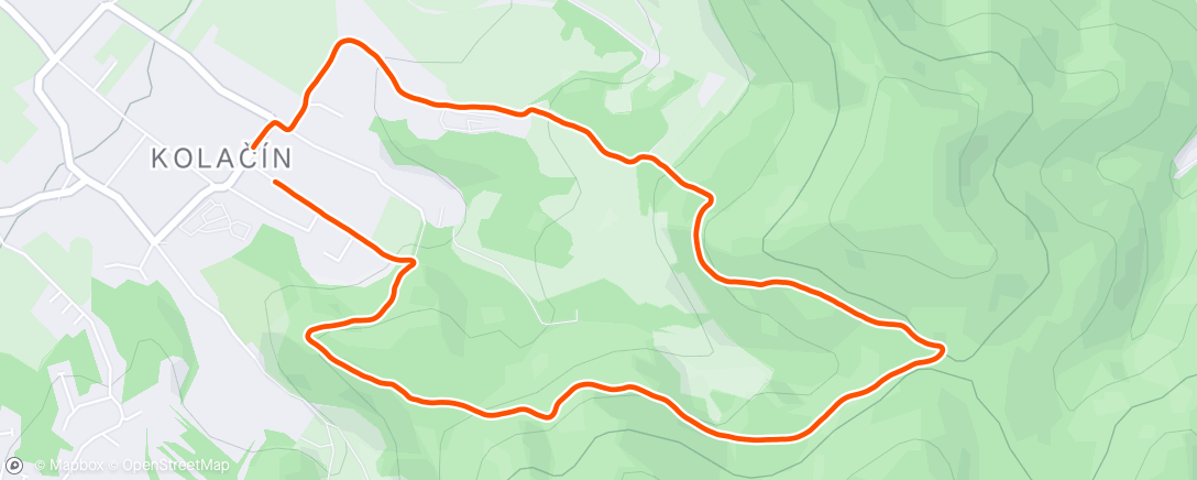 Map of the activity, Morning Run