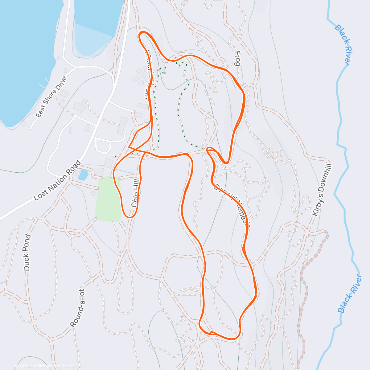 Карта физической активности (Course coaching lap with the concord high school team !)