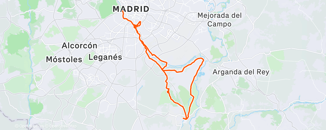 Mapa de la actividad (Por caminos a la Vega)