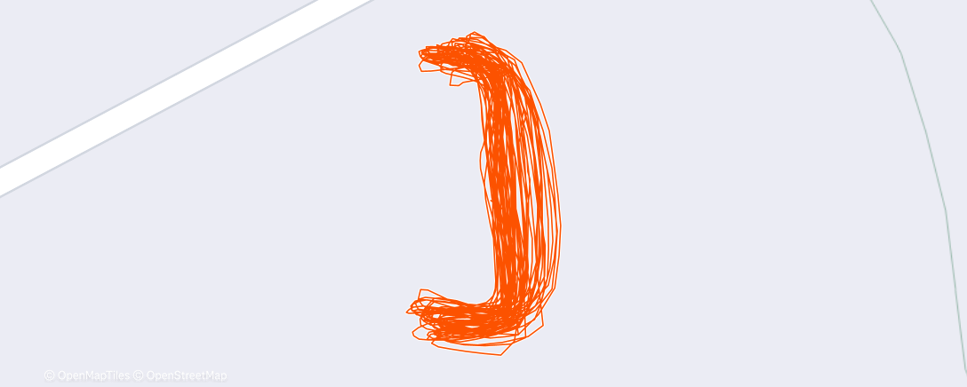 Map of the activity, Evening Run