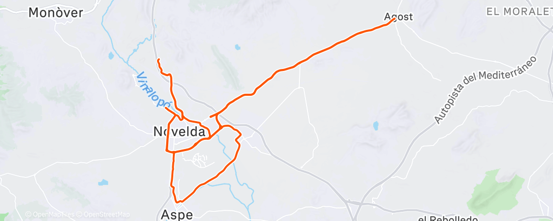 Карта физической активности (Bicicleta por la mañana)