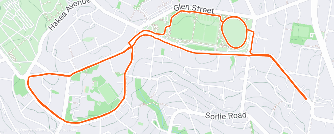 Map of the activity, Ouch! Sore knee