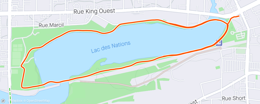 Map of the activity, 1er 30 minutes post-partum de Émeline 🤩