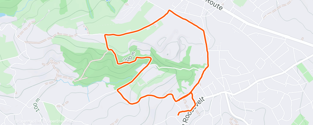 Карта физической активности (Trail le midi)