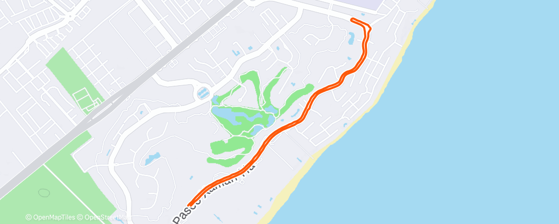 Map of the activity, Morning Run