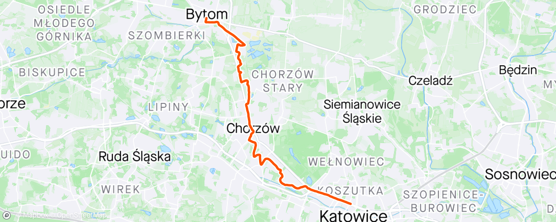 Map of the activity, W—H Ride