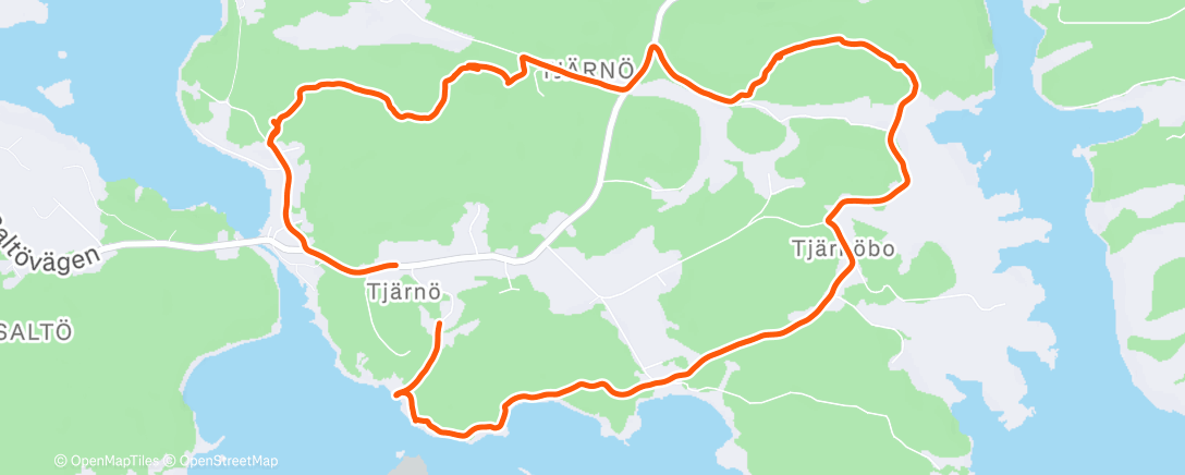 Map of the activity, Stig-rek. på Tjärnø!