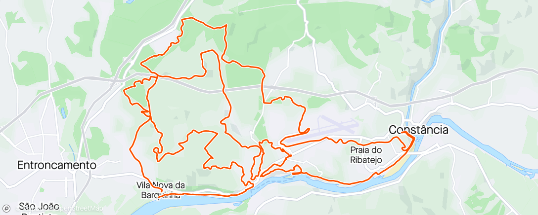 Map of the activity, Maratona de Almourol_2024