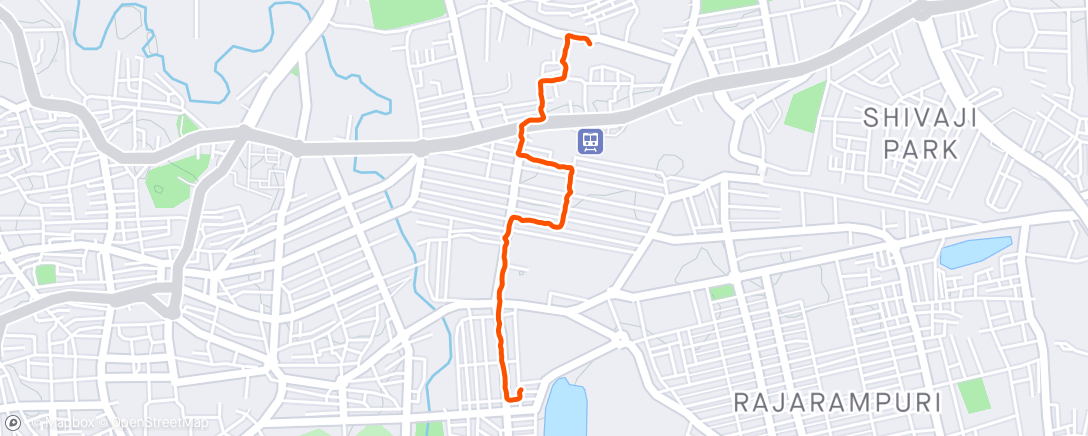 Kaart van de activiteit “Walk”