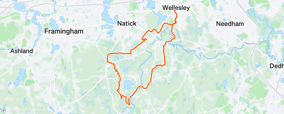 Map of the activity, Sherborn TF - Rocky Narrows