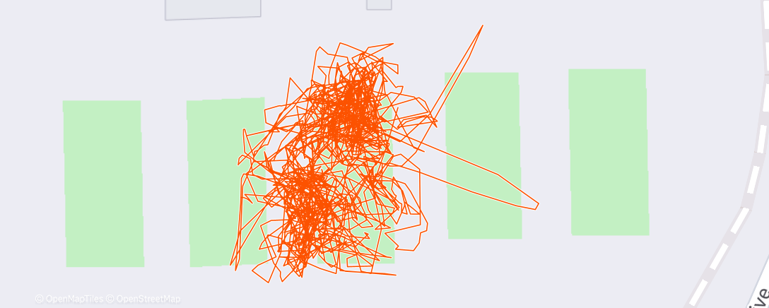 Map of the activity, Evening Tennis