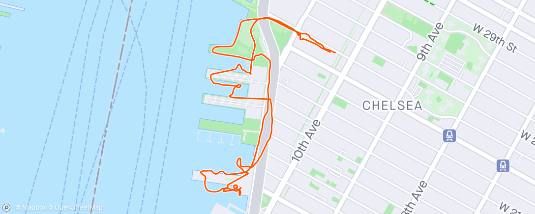 Map of the activity, First family run went swimmingly !