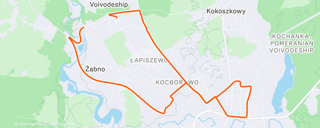 Map of the activity, Afternoon Mountain Bike Ride