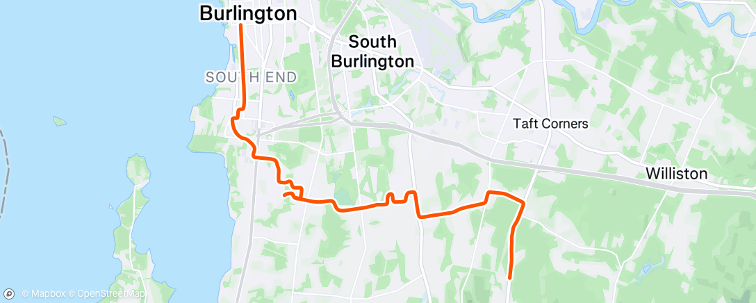 Map of the activity, Afternoon Ride