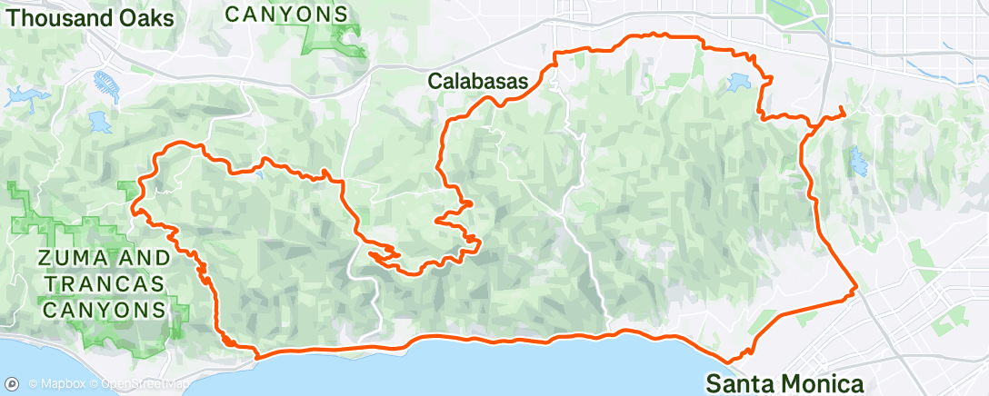 Mapa da atividade, Morning Ride