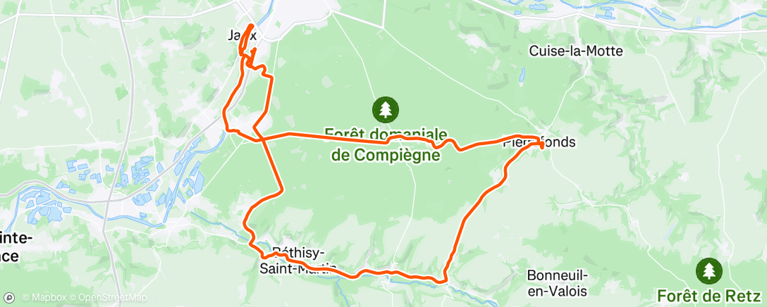 Map of the activity, Pre Race Paris Roubaix