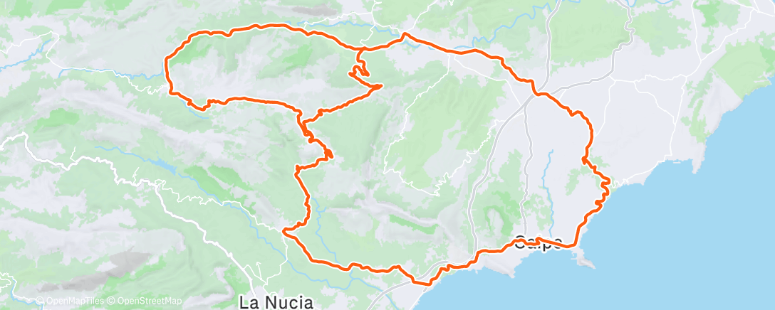 Map of the activity, Gravel aber Strasse