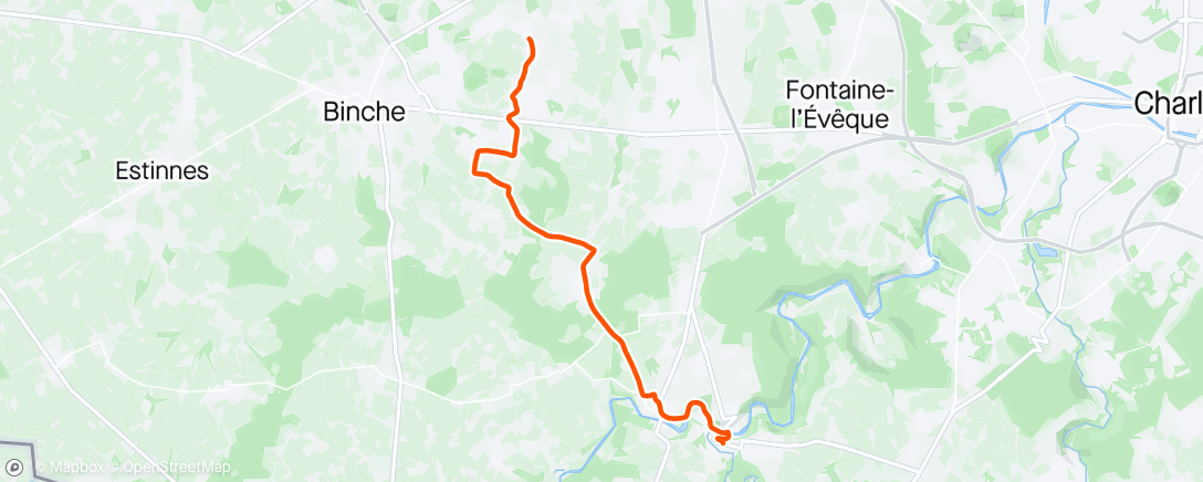 Map of the activity, VELOTAF