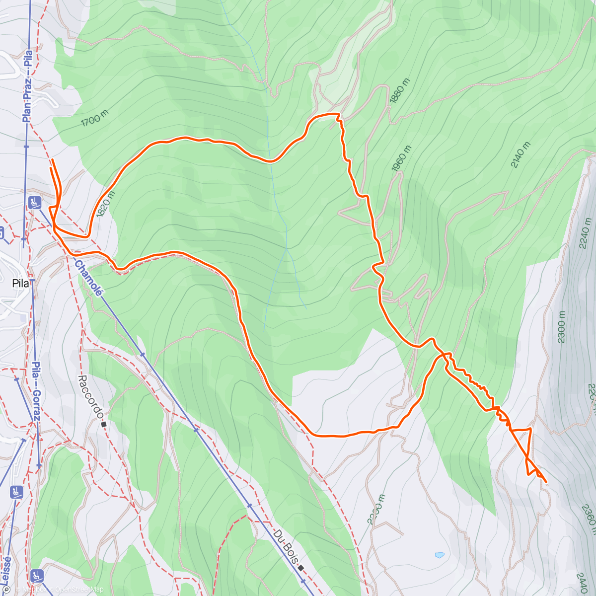 Map of the activity, Replan