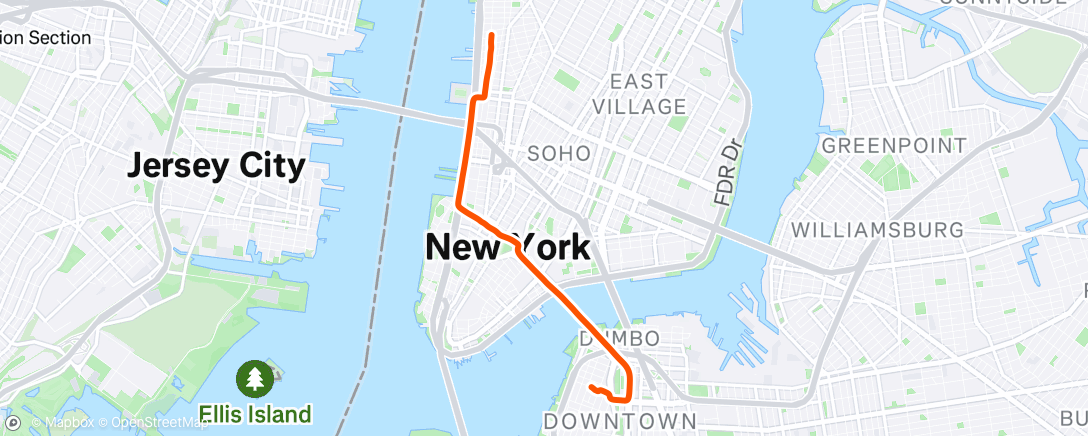 Map of the activity, Brooklyn Bound