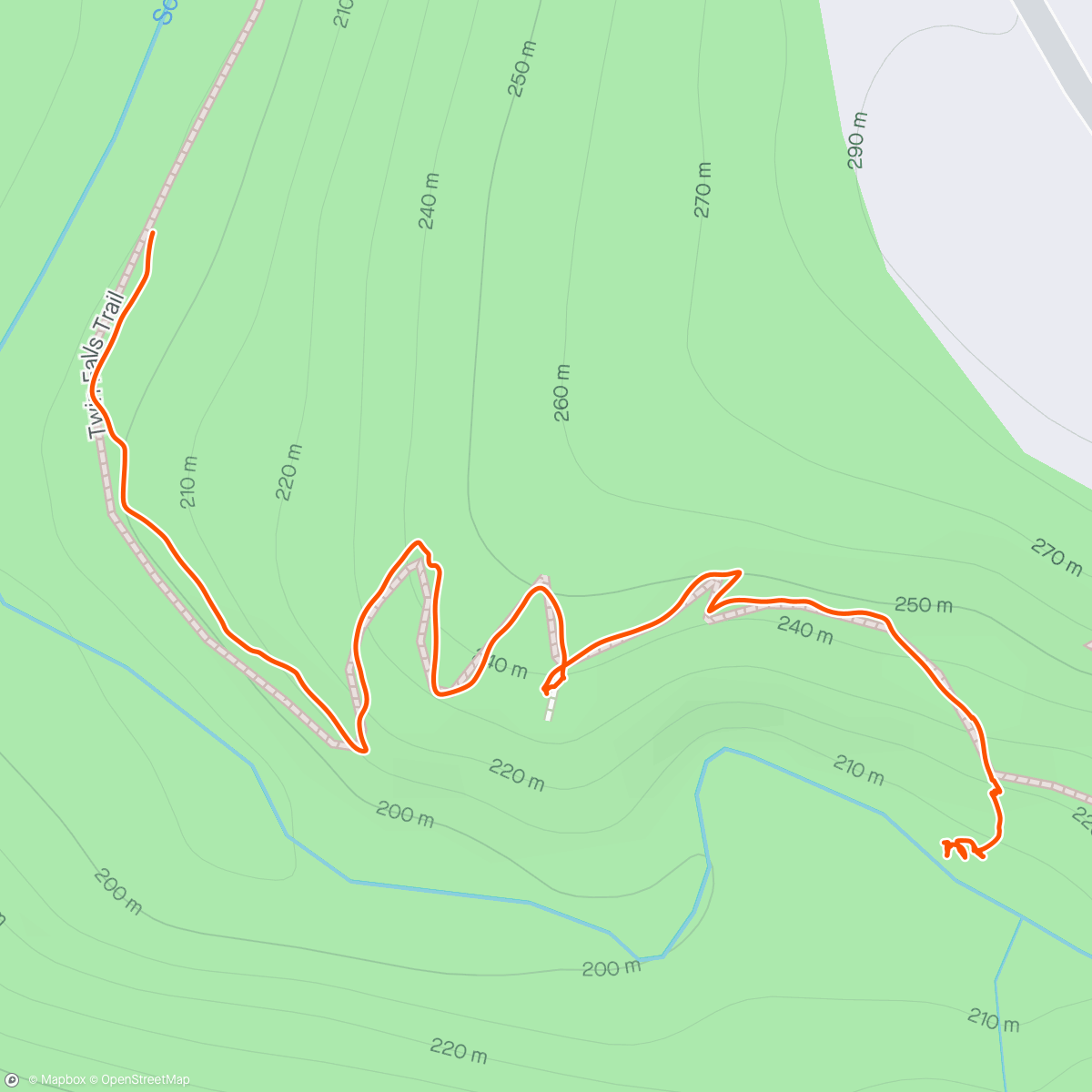 Mapa de la actividad (Morning Hike at twin falls Seattle WA)