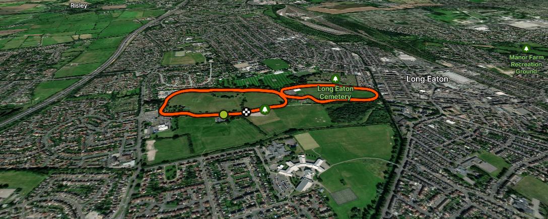 Map of the activity, parkrun 97: Long Eaton