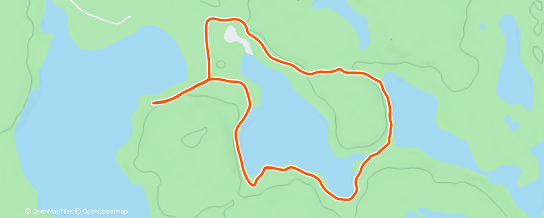 Map of the activity, Morning Trail Run