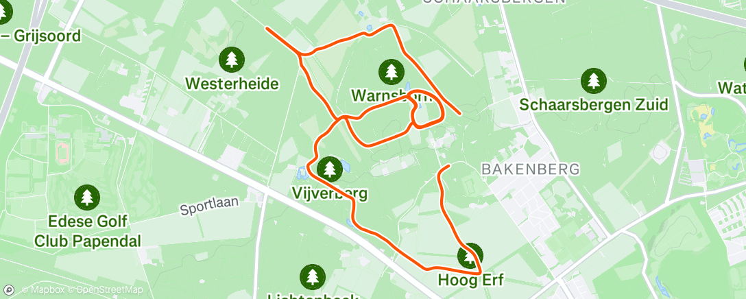 Map of the activity, Warnsborn 10x1 km threshold ✌🏼