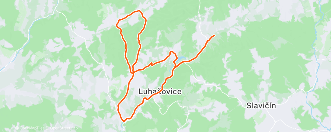 Map of the activity, Štědrodenní